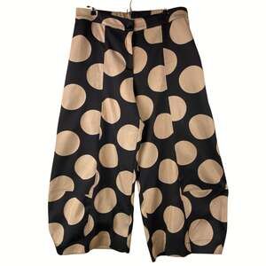 Alembika Art To Wear Pants Size 12 Lantern Black Tan Artsy boho